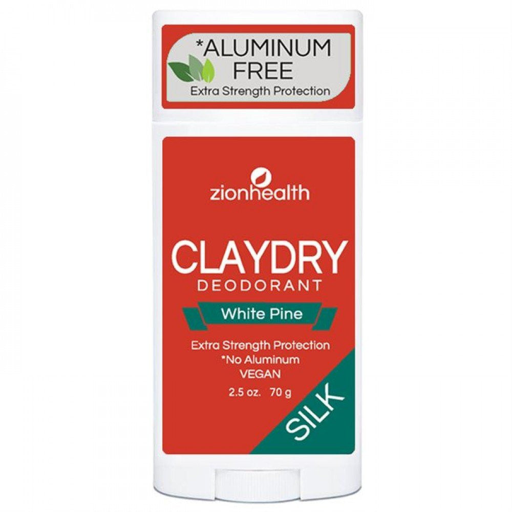 Zion Health Adama Clay Dry Deodorant, White Pine, 2.5 Oz